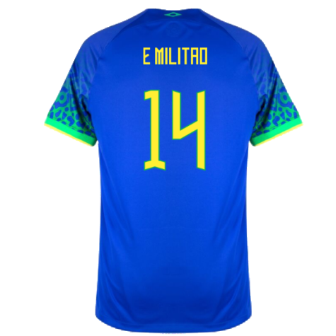 Brazil 2022-23 Away Shirt (XSB) (Mint) (E Militao 14)