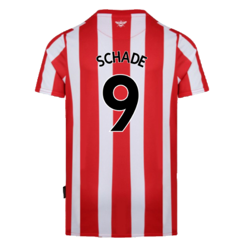 Brentford 2021-23 Home Shirt (XXL) (Mint) (Schade 9)