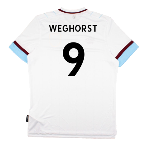 Burnley 2021-22 Away Shirt (Sponsorless) (S) (Mint) (WEGHORST 9)