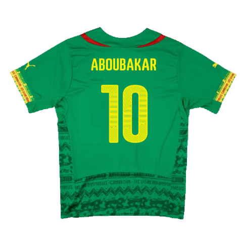 Cameroon 2014-15 Home Shirt (Mint) (Aboubakar 10)