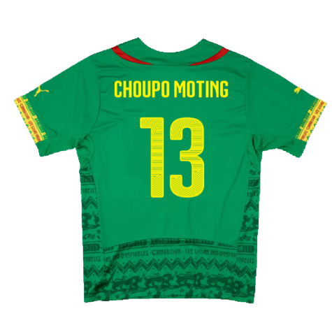 Cameroon 2014-15 Home Shirt (Mint) (Choupo Moting 13)