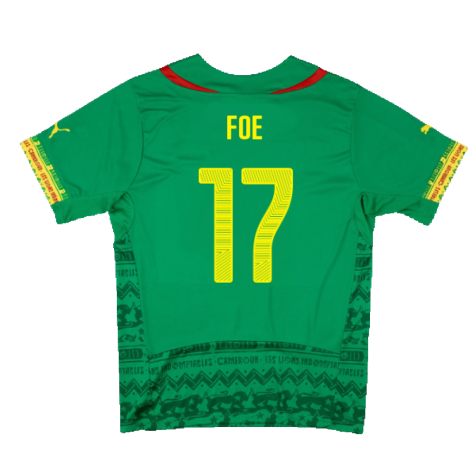 Cameroon 2014-15 Home Shirt (Mint) (Foe 17)