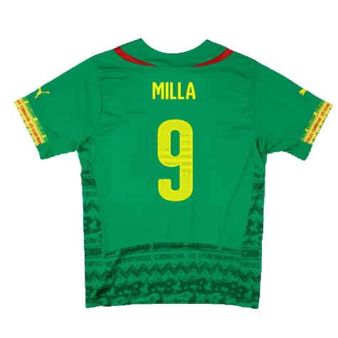 Cameroon 2014-15 Home Shirt (Mint) (Milla 9)