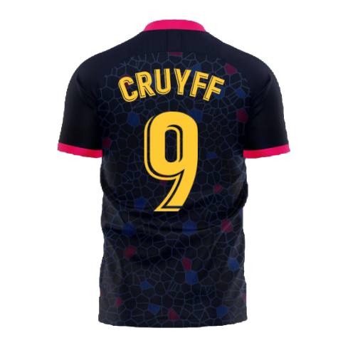 Catalonia 2024-2025 Away Concept Football Kit (Libero) (CRUYFF 9)