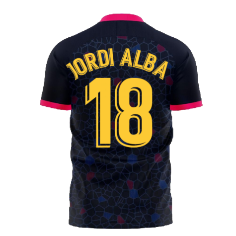 Catalonia 2024-2025 Away Concept Football Kit (Libero) (JORDI ALBA 18)