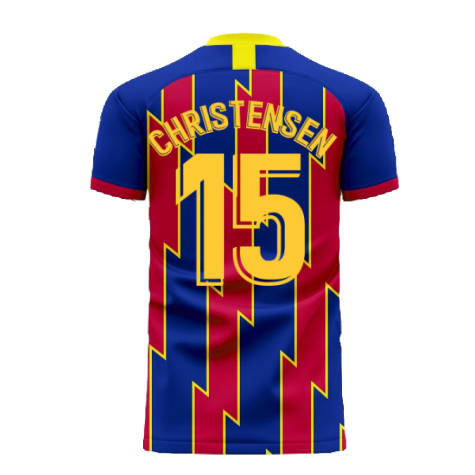 Catalonia 2024-2025 Home Concept Football Kit (Libero) (CHRISTENSEN 15)