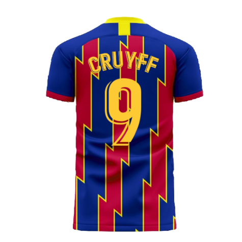 Catalonia 2024-2025 Home Concept Football Kit (Libero) (CRUYFF 9)