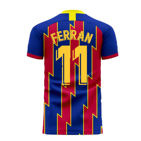 Catalonia 2024-2025 Home Concept Football Kit (Libero) (FERRAN 11)