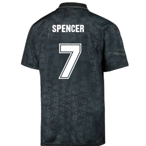 Chelsea 1992 Black Out Retro Football Shirt (Spencer 7)