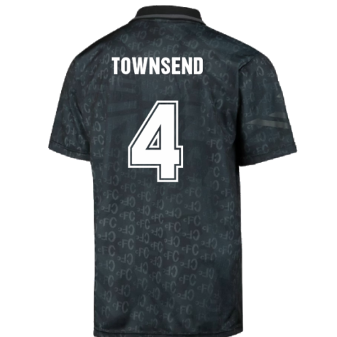 Chelsea 1992 Black Out Retro Football Shirt (Townsend 4)