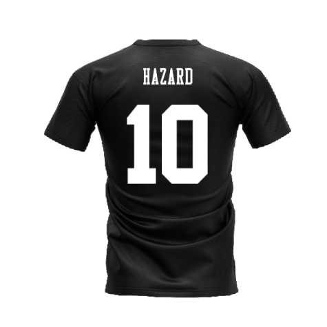 Chelsea 1995-1996 Retro Shirt T-shirts (Black) (Hazard 10)