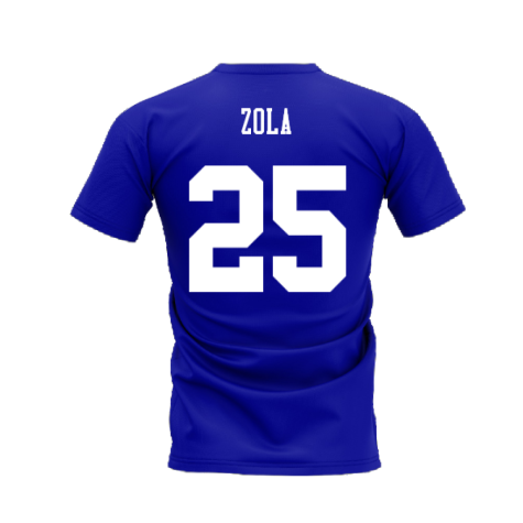 Chelsea 1995-1996 Retro Shirt T-shirts (Blue) (Zola 25)