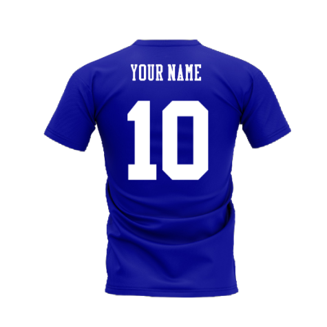 Chelsea 1995-1996 Retro Shirt T-shirts - Text (Blue) (Your Name)