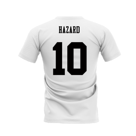 Chelsea 1995-1996 Retro Shirt T-shirts - Text (White) (Hazard 10)