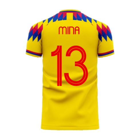 Colombia 2024-2025 Home Concept Football Kit (Libero) (MINA 13)