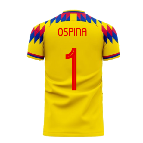 Colombia 2024-2025 Home Concept Football Kit (Libero) (OSPINA 1)