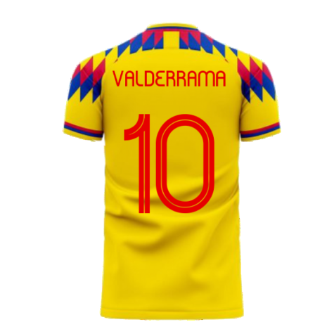 Colombia 2024-2025 Home Concept Football Kit (Libero) (VALDERRAMA 10)