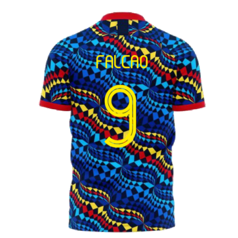 Colombia 2024-2025 Fourth Concept Football Kit (Libero) (FALCAO 9)