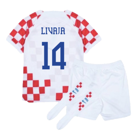 Croatia 2022-2023 Home Mini Kit (6-7y) (BNWT) (Livaja 14)