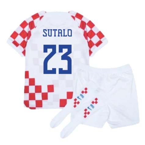 Croatia 2022-2023 Home Mini Kit (6-7y) (BNWT) (Sutalo 23)