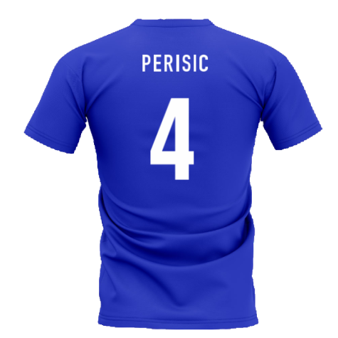 Croatia Team T-Shirt - Royal (PERISIC 4)