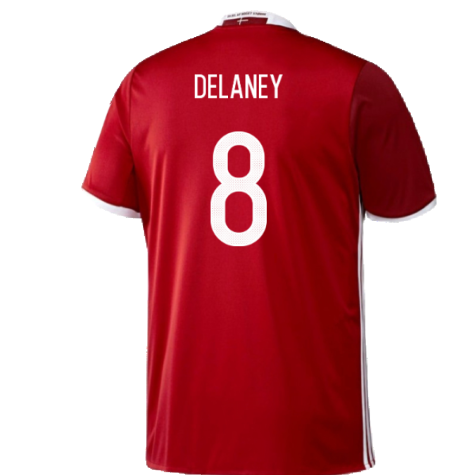 Denmark 2016-17 Home Shirt (S) (Mint) (Delaney 8)