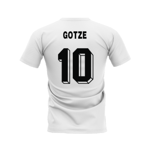 Dortmund 1996-1997 Retro Shirt T-shirt - Text (White) (Gotze 10)