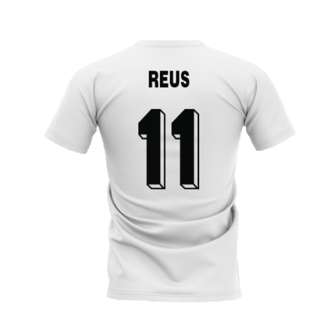 Dortmund 1996-1997 Retro Shirt T-shirt - Text (White) (Reus 11)