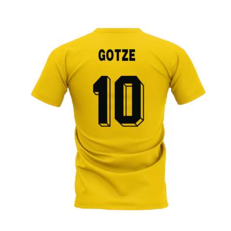 Dortmund 1996-1997 Retro Shirt T-shirt (Yellow) (Gotze 10)