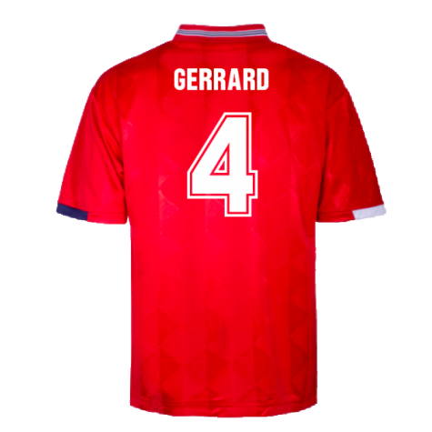 England 1989 Away Retro Shirt (Gerrard 4)