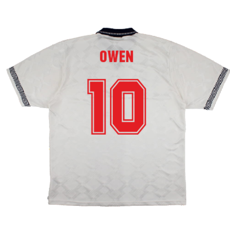 England 1990-92 Home Shirt (Good) (Owen 10)