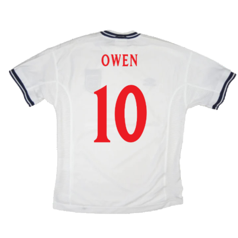 England 1999-01 Home Shirt (Very Good) (Owen 10)