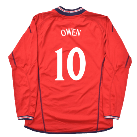 England 2002-04 Away Shirt LS (S) (Good) (Owen 10)