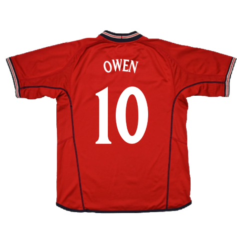 England 2002-04 Away Shirt (XL) (Very Good) (OWEN 10)