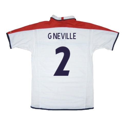 England 2003-05 Home (S) (Excellent) (G Neville 2)