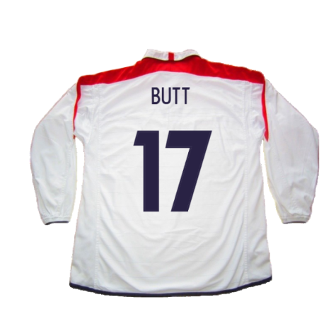 England 2003-05 Home L/S Shirt (M) (Excellent) (Butt 17)