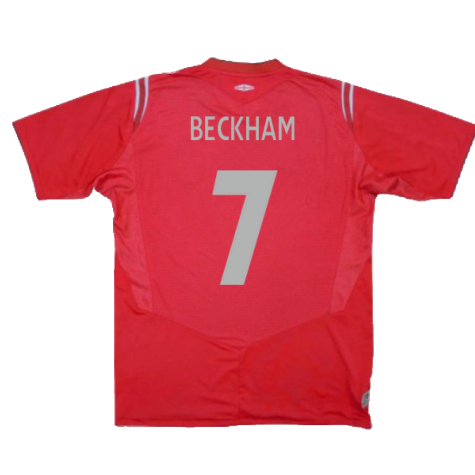 England 2004-06 Away Shirt (M) (Excellent) (Beckham 7)