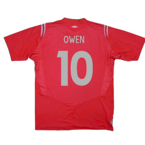 England 2004-2006 Away Shirt (Excellent) (Owen 10)