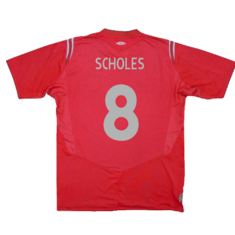 England 2004-06 Away Shirt (XXL) (Excellent) (Scholes 8)