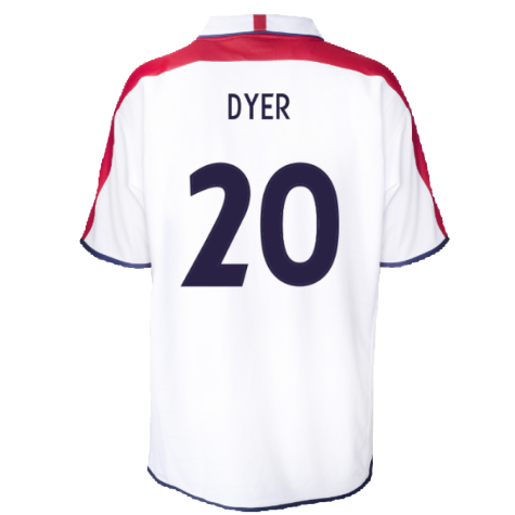 England 2004 Retro Football Shirt (Dyer 20)