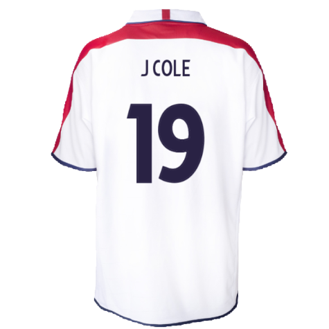 England 2004 Retro Football Shirt (J Cole 19)