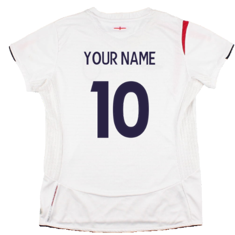England 2005-07 Home Shirt (Womens 12) (Good) (Your Name)