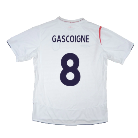 England 2005-07 Home Shirt (XL) (Mint) (GASCOIGNE 8)