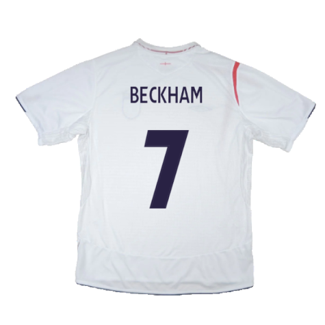 England 2005-07 Home (XL) (Very Good) (BECKHAM 7)