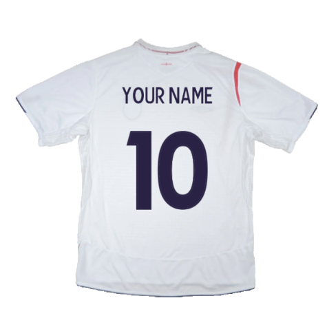 England 2005-07 Home (XL) (Very Good) (Your Name)