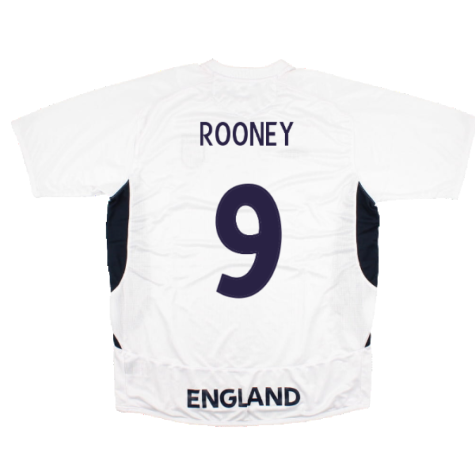 England 2005-07 Umbro Training Shirt (L) (Mint) (ROONEY 9)