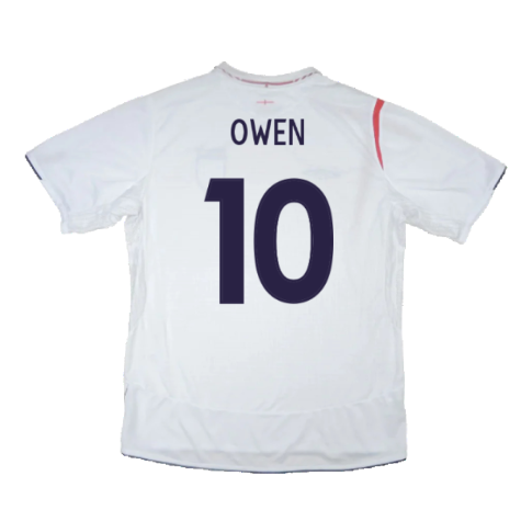 England 2005-07 Home Shirt (XL) (Excellent) (OWEN 10)