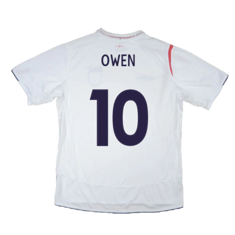 England 2005-2007 Home Shirt (XL) (Good) (OWEN 10)