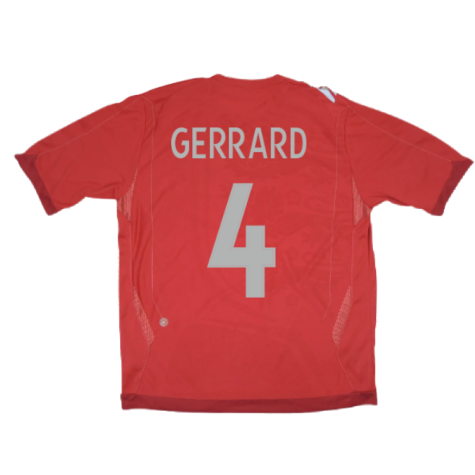 England 2006-08 Away Shirt (XL) (Very Good) (GERRARD 4)