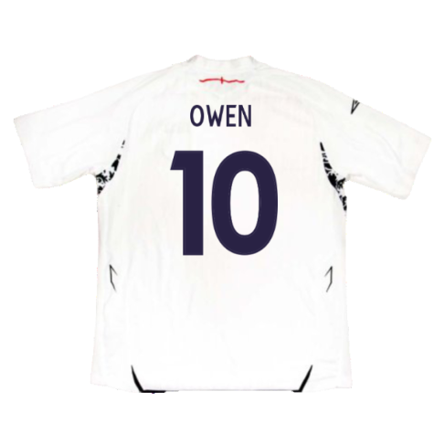 England 2007-09 Home Shirt (Excellent) (OWEN 10)